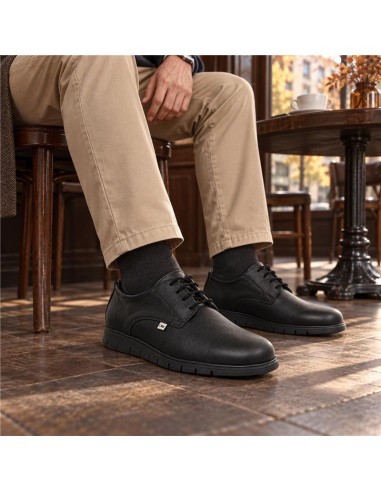Derby de peau le noir DARINO-BLACK