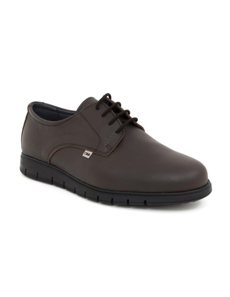 Derby de peau marron DARINO-BROWN