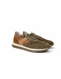 Deportivo de ante liso color verde 2