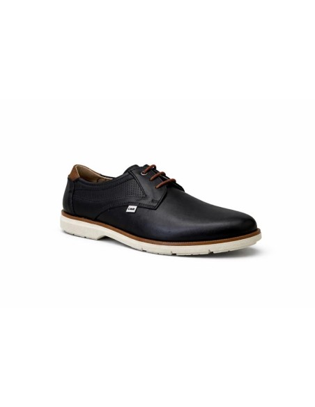 Derby de peau bleu DENIS-NAVY
