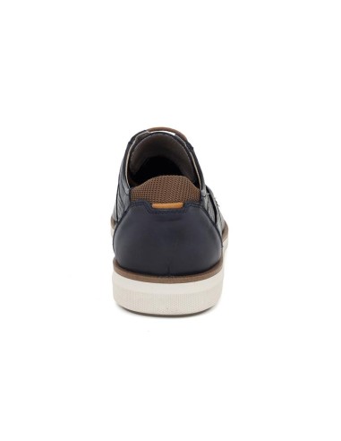 Blue leather Casual derby