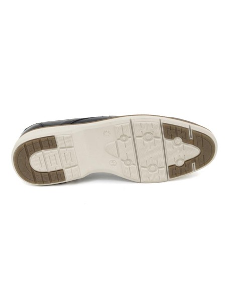 Casual derby de peau bleu DENIS-NAVY