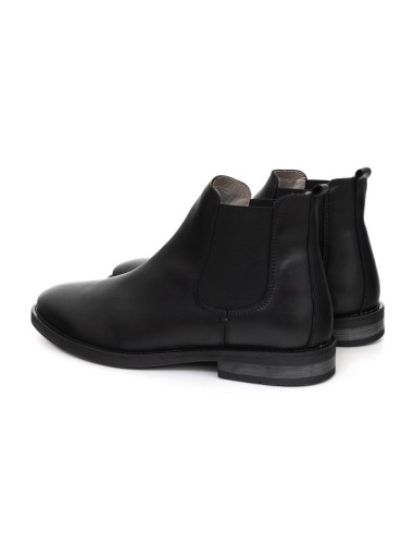 bottines chelsea de peau le noir EBRON-BLACK