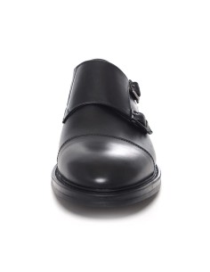 chaussure avec boucle de peau le noir ELVIN-NEGRO 2