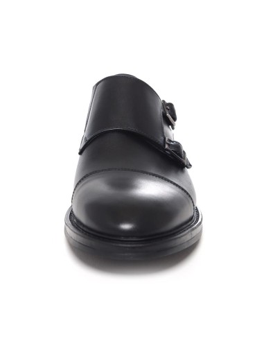 chaussure avec boucle de peau le noir ELVIN-NEGRO