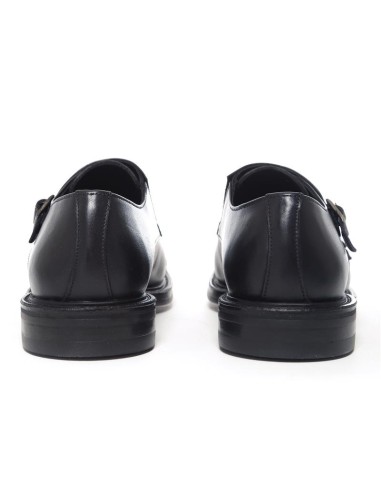 chaussure avec boucle de peau le noir ELVIN-NEGRO