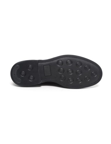 chaussure avec boucle de peau le noir ELVIN-NEGRO