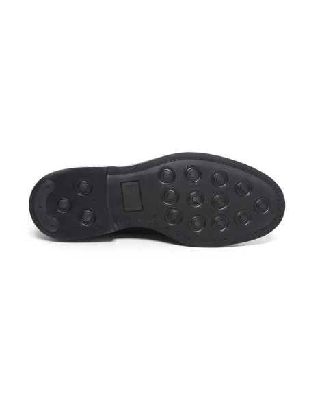 chaussure avec boucle de peau le noir ELVIN-NEGRO