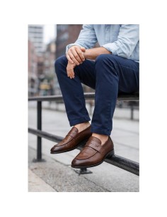 Mocassin de peau cuir ELVORO-CUERO