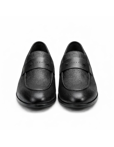 Mocassin de peau le noir ELVORO-NEGRO