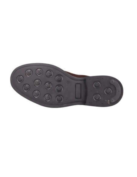Mocasín de piel con antifaz color cuero