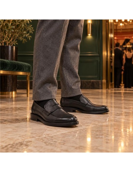 Mocassin de peau le noir ESTREL-NEGRO