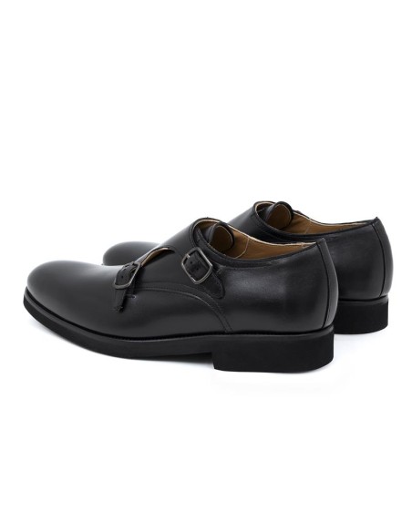 chaussure avec boucle de peau le noir FANKMEN-NEGRO