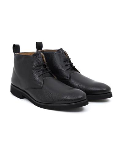 Bottine de peau le noir FATIBU-NEGRO