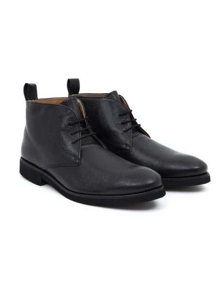 Bottine de peau le noir FATIBU-NEGRO