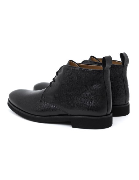Bottine de peau le noir FATIBU-NEGRO