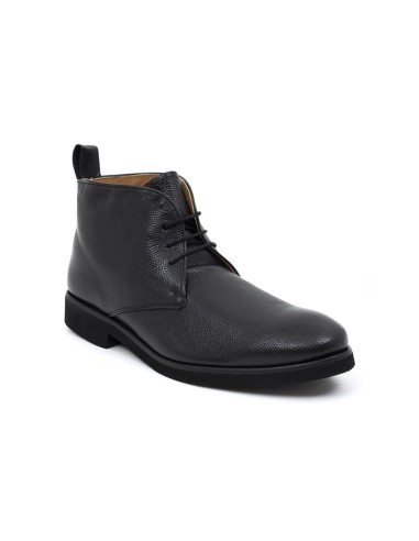 Bottine de peau le noir FATIBU-NEGRO
