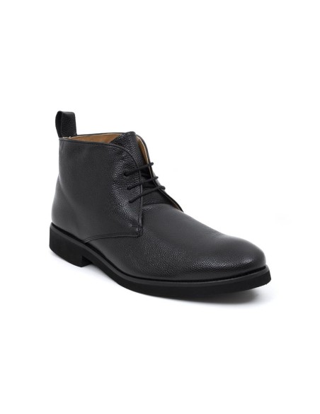 Bottine de peau le noir FATIBU-NEGRO