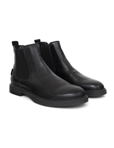 bottines chelsea de peau le noir GERA-NEGRO