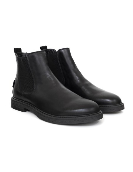 bottines chelsea de peau le noir GERA-NEGRO
