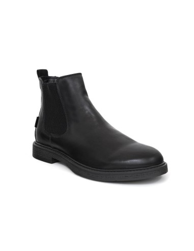 bottines chelsea de peau le noir GERA-NEGRO