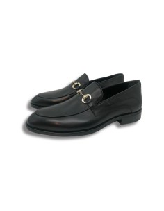 Mocassin de peau le noir GIRANO-NEGRO 2