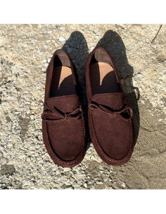 Mocassin suède marron ITADOT-BROWN