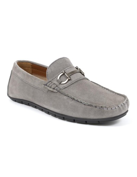 Mocassin suède gris ITAMA-GREY