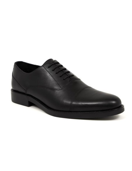 Oxford de piel con costura color negro