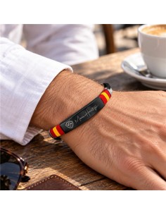 Bracelet en caoutchouc le noir JWM-BRMHES-BLACK