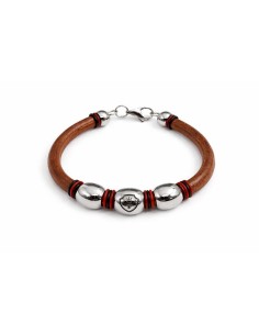 Bracelet en cuir marron JWM-BRUNE1-BROWN 2