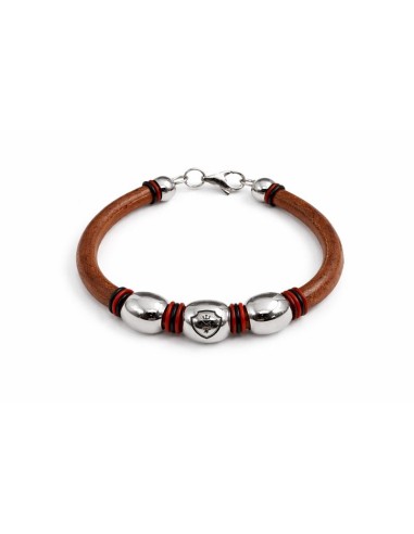 Bracelet en cuir marron JWM-BRUNE1-BROWN