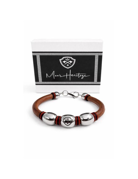 Bracelet en cuir marron JWM-BRUNE1-BROWN