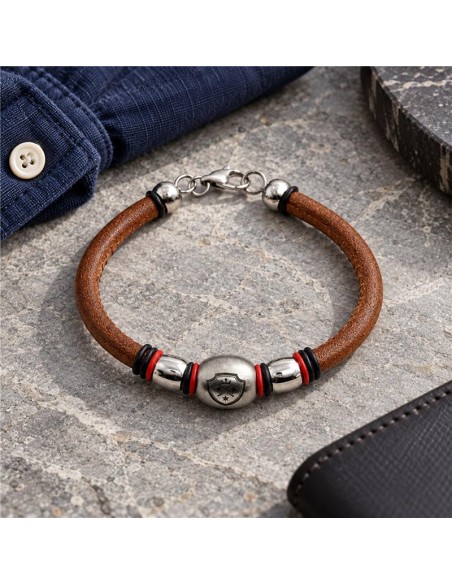 Bracelet en cuir marron JWM-BRUNE2-BROWN