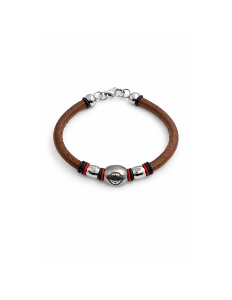 Bracelet en cuir marron JWM-BRUNE2-BROWN
