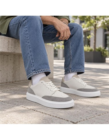 White leather sneakers