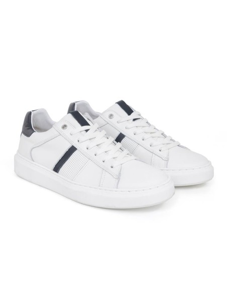 baskets de peau blanc LIBOSA-WHITE