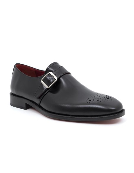 chaussure avec boucle de peau le noir LUBILLA-NEGRO