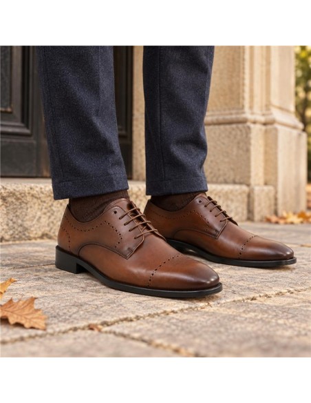 Derby de peau cuir LUCINE-CUERO