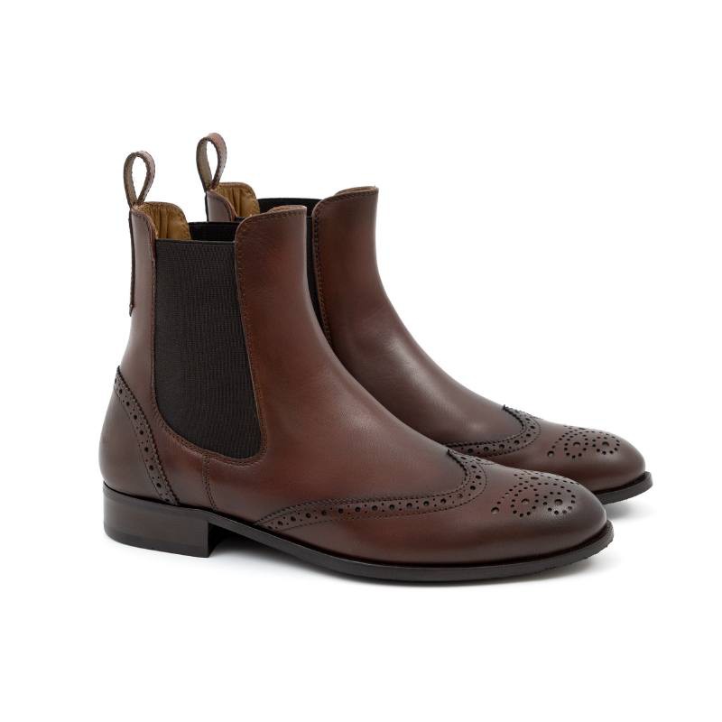 Light brown leather ankle boots hotsell