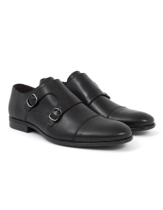 chaussure avec boucle de peau le noir MILAMON-NEGRO 2