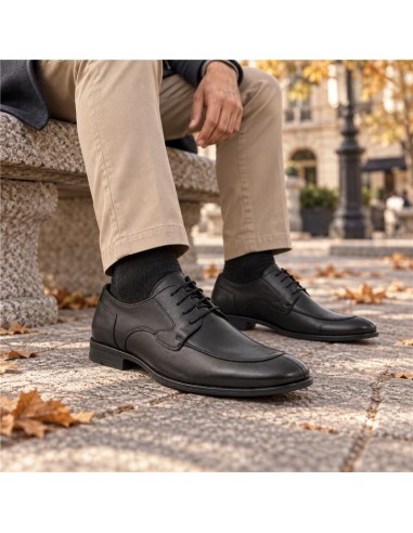 Derby de peau le noir MILBOD-NEGRO