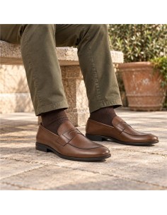 Light Brown leather moccasin