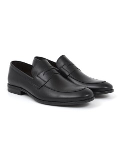 Black leather moccasin 2