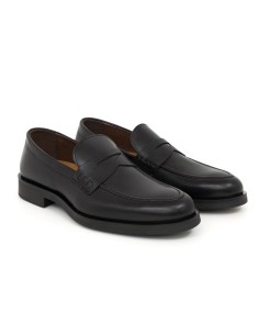 Black leather moccasin 2