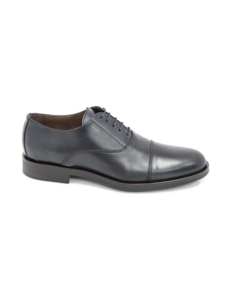 Blue leather Oxford