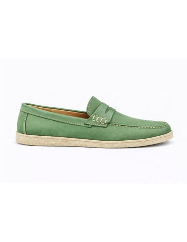 Mocassin suède vert NASURI-VERDE