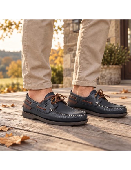Nautique de peau bleu NAUPIL-NAVY
