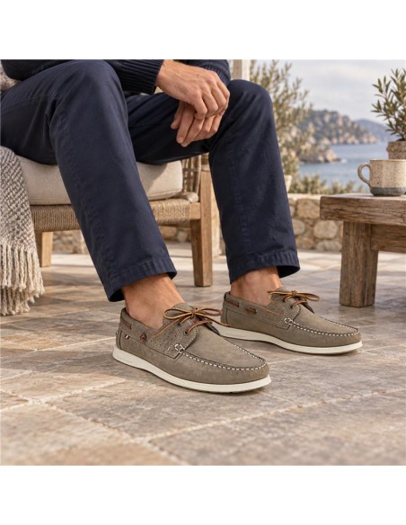 Nautique de peau gris NAUPOR-GRIS