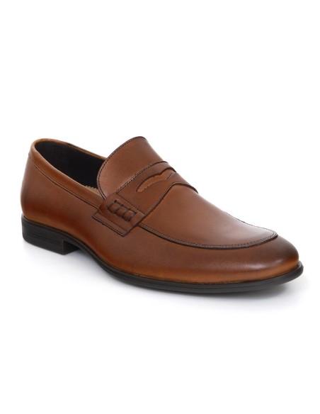 Mocassin de peau marron NIRELA-CUERO